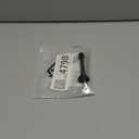 HOMOTEK 1 Pack Black Spring Door Stops,3-1/8" Heavy Duty Door Stop - Flexible Spring Door Stopper with Low Mounted Black Rubber Bumper Tips