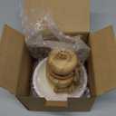 SUBEKYU Bamboo Dish Scrub Brush for Kitchen Sink, Natural Wooden Washing Dish Brush Scrubber with Sisal Bristles for Household Cleaning, Cast Iron Pots, Pans and Vegetables (Ceramics Base + Sisal Brush, 1p)