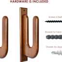 TESLYAR Surfboard Wall Mount Wooden Surfboard Rack for Wall Storage Solid Wood Hooks for Surfboard, Snowboard, Paddle Board & Wakeboard Classic Style