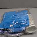 177pcs Monster Truck Birthday Decorations Plates Napkins Disposable Tableware Set Include Plates, Napkins, Cups, Cutlery, Banner, Hanging Swirls, Tablecloth for Monster Truck Party Supplies Serve 24