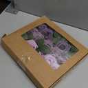 Ling's moment Artificial Flowers, 25Pcs 3" Roses in Purple Shades, Realistic DIY Foam Floral Decor for Wedding Bouquets/Centerpieces, Outdoor Party Backdrops, Room/Table, and Garden/Pot Decorations