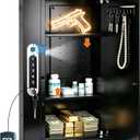 19.7" Tall Biometric Wall Safe Between 16" Studs | Fingerprint & Keypad