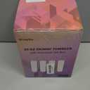 4 Pack 20 Oz Straight Skinny Tumblers,Individually Gift Boxed Stainless Steel Slim Skinny Tumbler Set Bulk, 20 Oz Insulated Slim Thin Travel Tumbler Cup for Diy, White