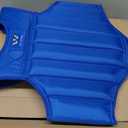Wesing Martial Arts Muay Thai Boxing Chest Protector MMA Sanda Chest Guard (Blue, L)