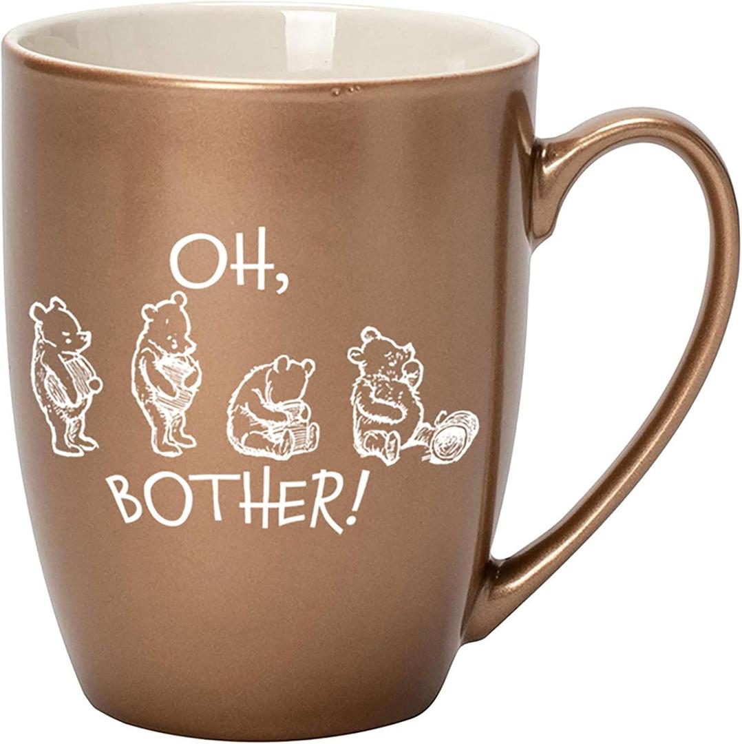 Elanze Designs Oh, Bother Pooh Bronze 10 ounce New Bone China Coffee Cup Mug