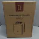 Karaoke Machine, Portable Bluetooth Speaker with 2 Wireless Microphones for Adults & Kids,Karaoke Speaker for Parties and Gatherings, PA System Supports TWS/USB/TF/REC/AUX and TV Connected (Black)