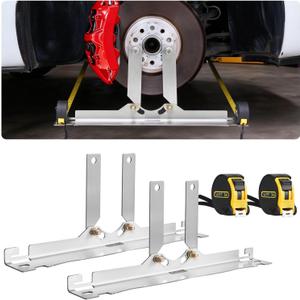 VEVOR Wheel Alignment Tool, 2 PCS Stainless Steel Heavy Duty Toe Alignment Plates with 2 Measuring Tapes, Accurate Automotive Wheel Tools for Home Use, Compatible with Cars, Trucks, SUVs, and Vehicle