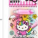 Hello Kitty Aqua Art Pad, 4 Art Pages, On The Go Reusable Water-Reveal Activity Pad, Mess Free Arts and Crafts, Paint with Water Brush Set, Kids Toys, Sanrio Stuff, Hello Kitty Craft Kits for Kids 3+