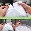 3 Gallon 220pcs Strong Drawstring Trash Bags Garbage Bags by Teivio, Bathroom Trash Can Bin Liners, Small Plastic Bags for home office kitchen, White