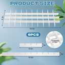 6 Sets Tray Dividers for Harvest Right Freeze Dryer Medium Trays, Adjustable Candy Cake Food Tray Dividers for Harvest Right Freeze Dryer Accessories, White