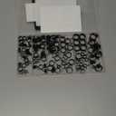 Tnisesm 140 Pcs 12Values 6-22mm Spring Hose Clamp Assortment kits Silicone Vacuum Hose Action Low Pressure Air Clip Clamp hoses clamps sleeving(Black)