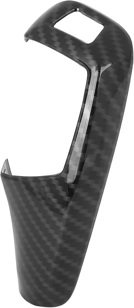 X AUTOHAUX Car Gear Shift Knob Panel Cover Carbon Fiber Pattern Sticker for BMW 228i 230i 320i 328d 328i 330e 330i 335i 340i 428i 430i 435i 440i 2013-2020