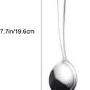 Soup Spoons 6-Pack 18/10 Stainless Steel Big, Large and Heavy Duty Round Spoons Elegance Series 7.7 Inch Long 2.2 Ounces Weight by IRONX (biggest soup spoons)