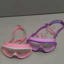 KAILIMENG 2 Pack Kids Swim Goggles, Clear Wide View No-Leak Anti-Fog UV Protection Swimming Glasses with Nose Clip Earplugs for Toddlers Youth Child 3-15 Years Old (Pink & Purple, 2 Pack)