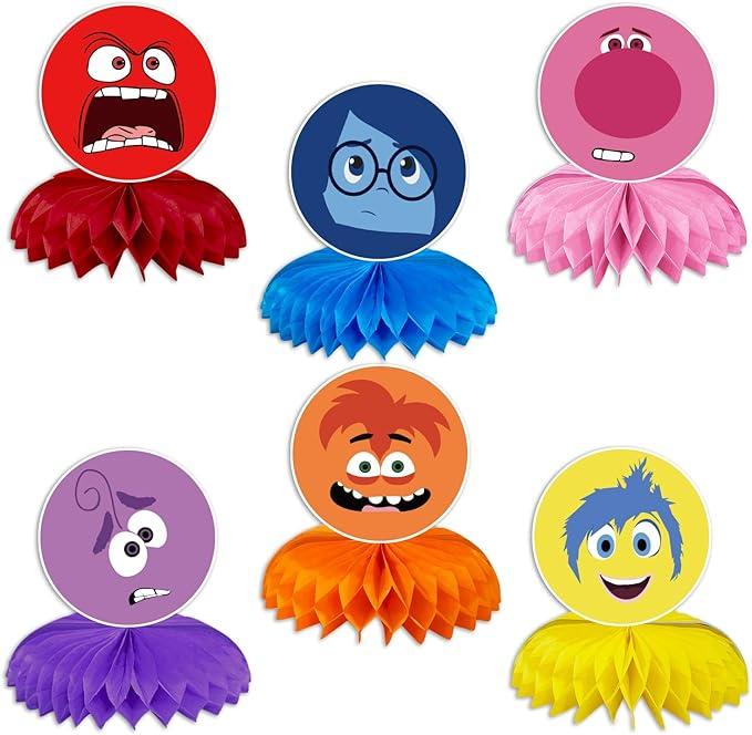 6Pack Set Inside Out Party supplies for kids Inside Out birthday party decoration