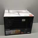 GLOBE Electric 67525 Avellino 66" Floor Lamp, Matte Black, White Linen Shade, Stepless Rotary Dimmer Switch on Socket