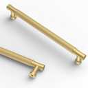 Asidrama 10 Pack 7.5 Inch(192mm) Brushed Gold Cabinet Pulls Knurled Kitchen Cabinet Handles, Cabinet Pulls Kitchen Cabinet Hardware for Cupboard Drawer Pulls