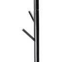 VaeFae Bamboo Coat Rack Stand, Free Standing Hall Tree with 8 Hooks (Black)