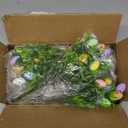 Easter Centerpiece Table Decorations for Table Runner Farmhouse Coffee Table Decor with Wood Tray and Led Light Table Centerpieces for Dining Room Kitchen Living