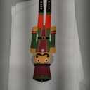 2 Pcs Christmas Nutcracker Wreath Sash for Front Door Xmas Satin Sash for Wreath Embroidery Monogram Accessories Party Yard Doorway Indoor Outdoor Wall(White, Nutcracker)