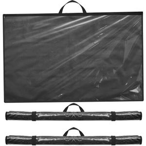 Tanlade 3 Pcs Blueprint Holder Foldable Waterproof Plans Shield Waterproof Map Case Construction Plan Holder Art Portfolio Bag Fits Size 22 x 34 for Document Blueprint Map Poster Painting