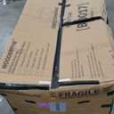 WOODBRIDGE 71" Acrylic Freestanding Bathtub Contemporary Soaking Tub , White Acrylic ( Matte Black Drain/Overflow),B0017 MB Drain &O