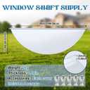 Vercraft 43"L x 19"W Basement Window Well Covers with Mounting Clip Heavy-Duty Clear Polycarbonate Egress Window Cover Outside All-Weather Against Debris UV Resistant Protects Tear-Resistant