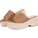 Platform Slip on Espadrille Sandals for Women Summer Wedges Slides -Flatform, Open Toe, Bohemia, Beach, Wedding (Size 6)