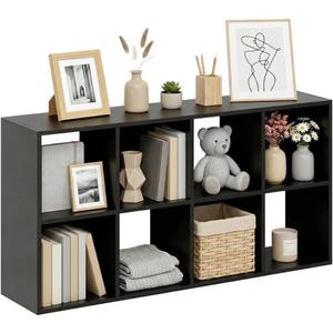 8 Cube Storage Organizer Shelf, Open Cube Bookshelf