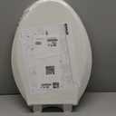 KOHLER 4636-RL-0 Cachet ReadyLatch Elongated Toilet Seat, Quiet-Close Lid, Contoured Seat, Grip-Tight Bumpers and Installation Hardware, White, 18.04"L x 14.18"W