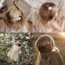 16 Pcs Hair Clips for Girls with Bows Butterfly Flower,2" Fully Lined Alligator Clips and Barrettes,Handmade Hair Accessories for Baby Toddler Young Kids School Age Girls Gifts (fall winter)