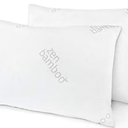Zen Bamboo Gel Extra Soft Pillow with Viscose Made From Bamboo Cover, King, Set of 2