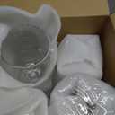 Patelai Set of 4 Water Goblet, 16 oz Clear Drinking Glasses Bulk Dishwasher Safe, Stemmed Water Glass for Juice Wine Beer Tea Sangria Cold Beverages, Reusable Glassware for Home Party Restaurant