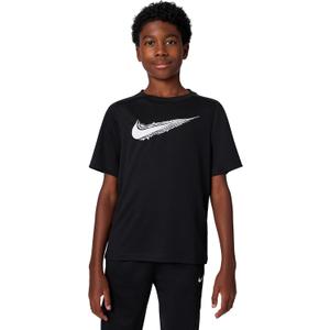 Nike Kids' Multi Dri-FIT Short-Sleeve Top (X-Large, Black/White)