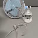 KOCASO Oscillating Clip-on Fan, 8.6" Portable Quiet Fan w/ 2-Speed, Sturdy Clamp, 90 Adjustable Tilt, Auto Rotation, Ideal for Office,