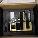 Fingerprint Door Lock, Heavy Duty Full APP Control Touchscreen Keypad Keyless Lock with Reversible Handle, Perfect for Home/Office/Bedroom Doors (Gold)