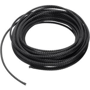 uxcell 25 ft - 1/8 Inch Expandable Braided Cable Sleeve, PET Cable Management Wire Sleeving Cord Protector, Wire Wrap Loom Tube for TV Computer Audio, Office Home Devices, Black