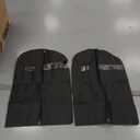 40-inch Garment Bags for Travel, Garment Bags for Hanging Clothes with Zipper and Visible Transparent Window, 2 PackBlack