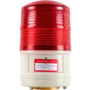 Strobe Beacon Warning Light Battery Flashing Lights with 89dB Alarm Sound LED Red Magnetic Strobe Light for Site, Road Construction Safety Warning