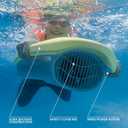 Asiwo MAKO Electric Swimming Kickboard, 3-Speed Swim Training Board for Kids & Adults, Rechargeable Pool Float for Water Sports & Swim Practice