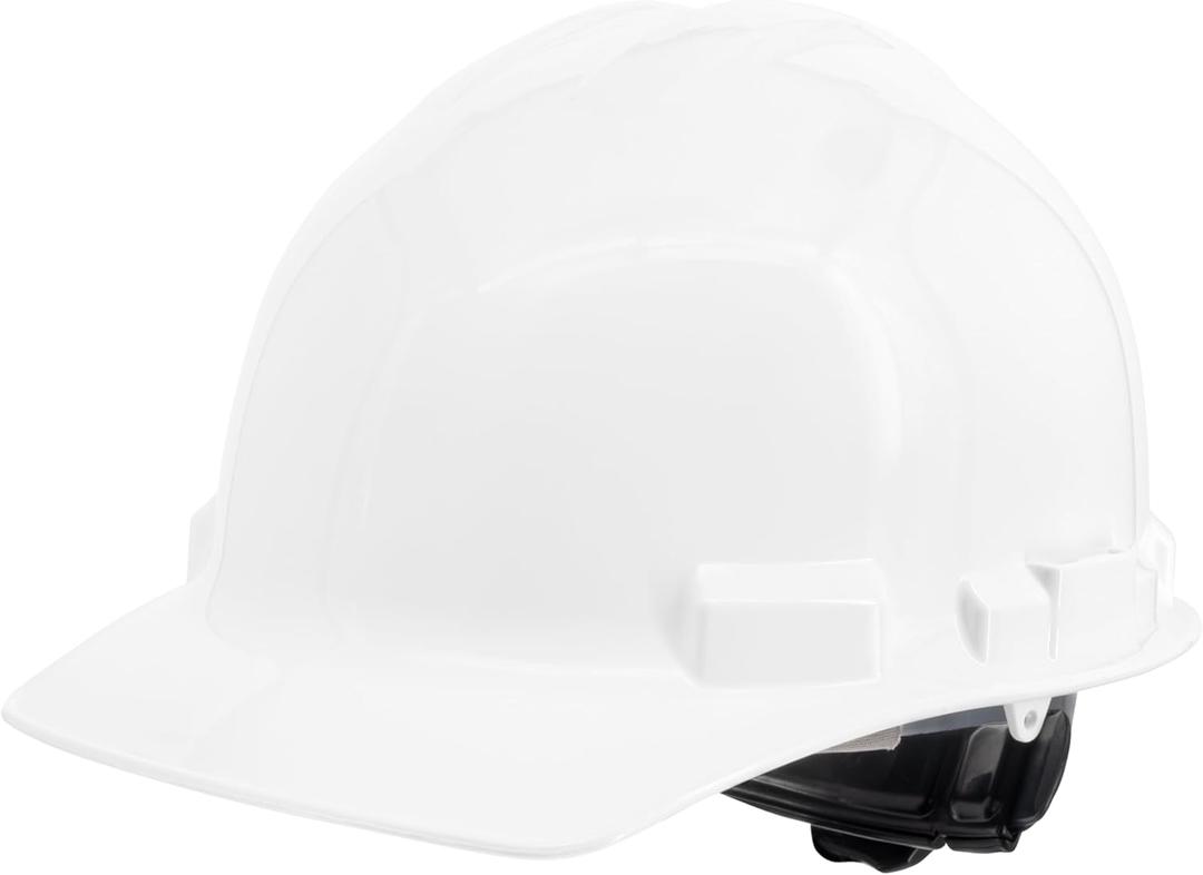 DEWALT DPG11-W Cap Style Hard Hat  Made in USA  White  ANSI Z89.1 Type 1 Class G & E  6-Point Ratchet Suspension