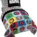Jay Franco Marvel Avengers Pop 7 Piece Full Size Bed Set - Includes Comforter & Sheet Set - Super Soft Fade Resistant Microfiber (Official Marvel Product)