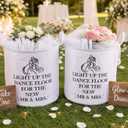 2 Pack White Wedding Baskets with Handles, Large 16 Inch Wedding Baskets | for Holding Flowers, Glow Sticks, Flip Flops, Sunglasses, Blankets Perfect for Picnic, Party Decor, Favors, Gift