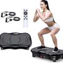 Vibration Plate Exercise Machine, Lymphatic Drainage Machine for Weight Loss, Lymphatic Drainage & Muscle Recovery, Multiple Speeds with Bluetooth & Remote, Max User Weight 330lbs