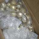 6 Feet Christmas Garland Balls Ornaments, Outdoor Indoor Home Party Xmas Tree Decors Decorative Multi-Color Red White Silver