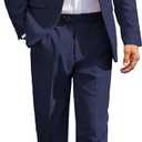 COOFANDY Men Suits Classic Fit 2 Piece Suit Set One Button Casual Blazer Wedding Bussiness Suit Separates 3XL