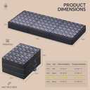 Ciremiv Tri-Folding Mattress Twin Size,6 Inch Guest Bed with Washable Cover | Foldable Memory Foam Mattress with Handles and Non-Slip Bottom- Portable for Camping,Travel and Floor Sleeper,Dark Grey