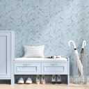 Blue Peel and Stick Wallpaper Grasscloth Twill Texture Contact Paper Blue Fabric Wallpaper Peel and Stick Countertops Waterproof Adhesive Contact Paper for Walls Bathroom Cabinets 15.7"×118"