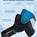 Shoulder Ice Pack Wrap with Triple Coldfocus Expert Gel for Long-Lasting Rotator Cuff Cold Therapy, Shoulder ice Brace Rotator Cuff Cold Therapy for for Pain Relief, Post Recovery (Universal)