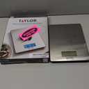 Taylor 11lb Stainless Steel Digital Kitchen Scale, Ultra-Thin, Silver